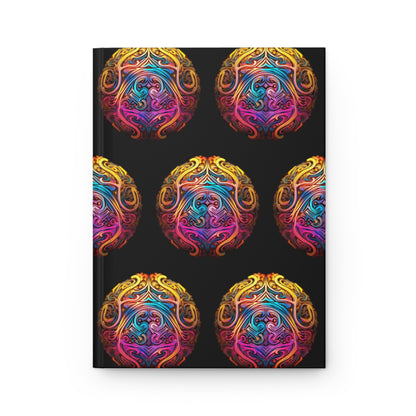 Rainbow Fractals Hardcover Journal Matte