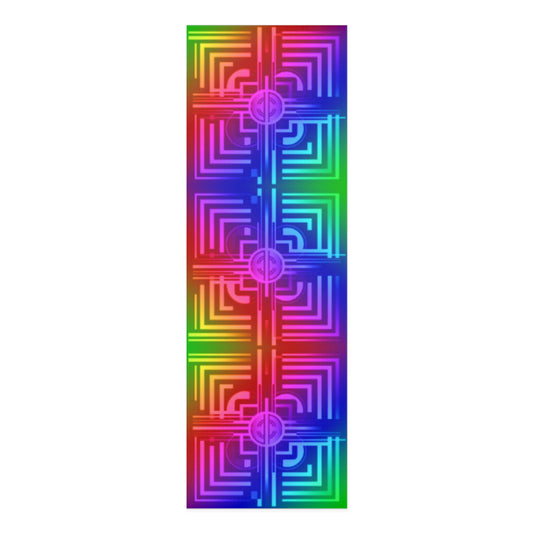 Rainbow Squares - Foam Yoga Mat