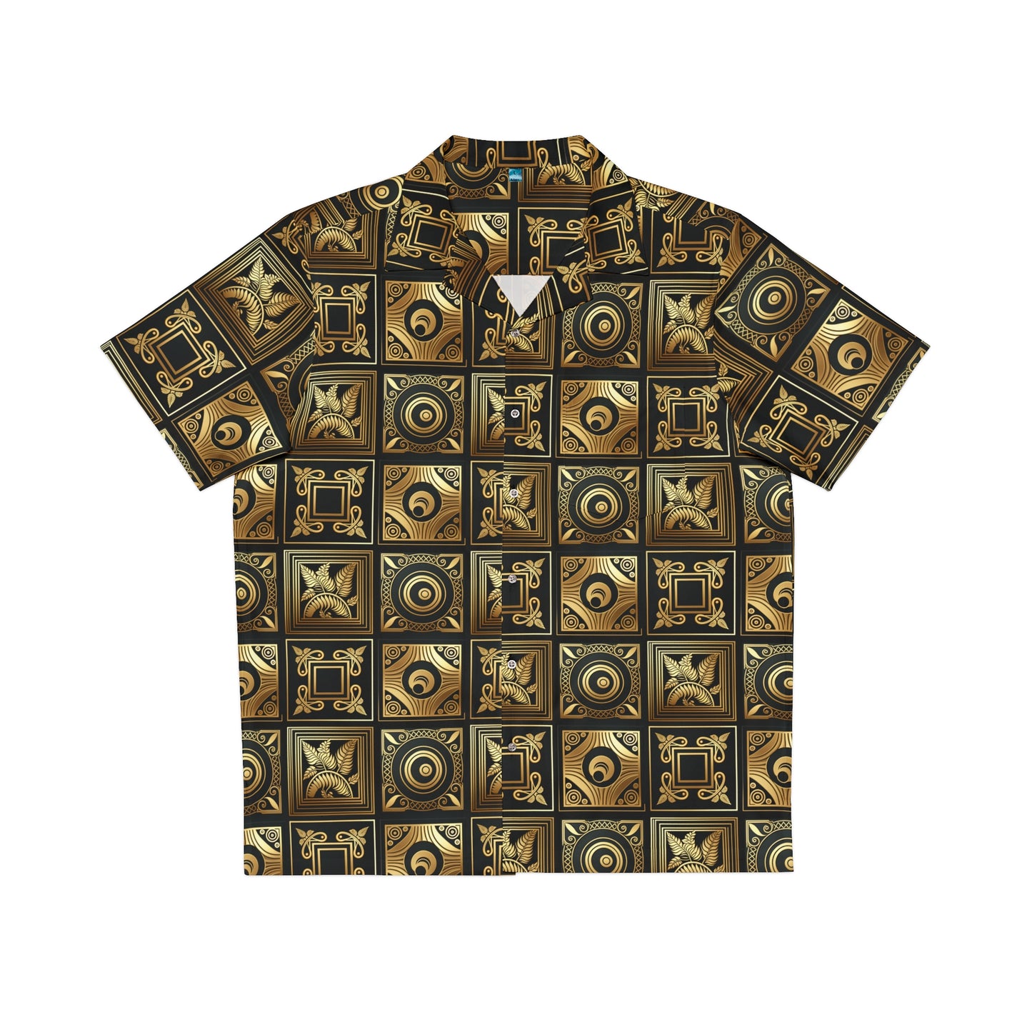 Black and Gold Button Up Shirt