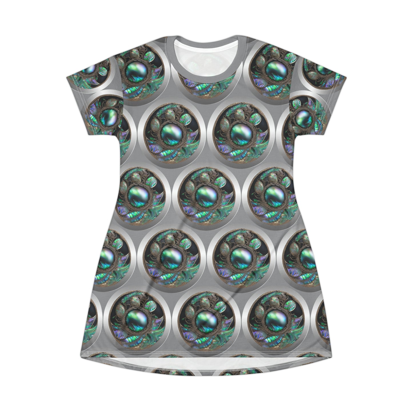Abalone Medallions T-Shirt Dress