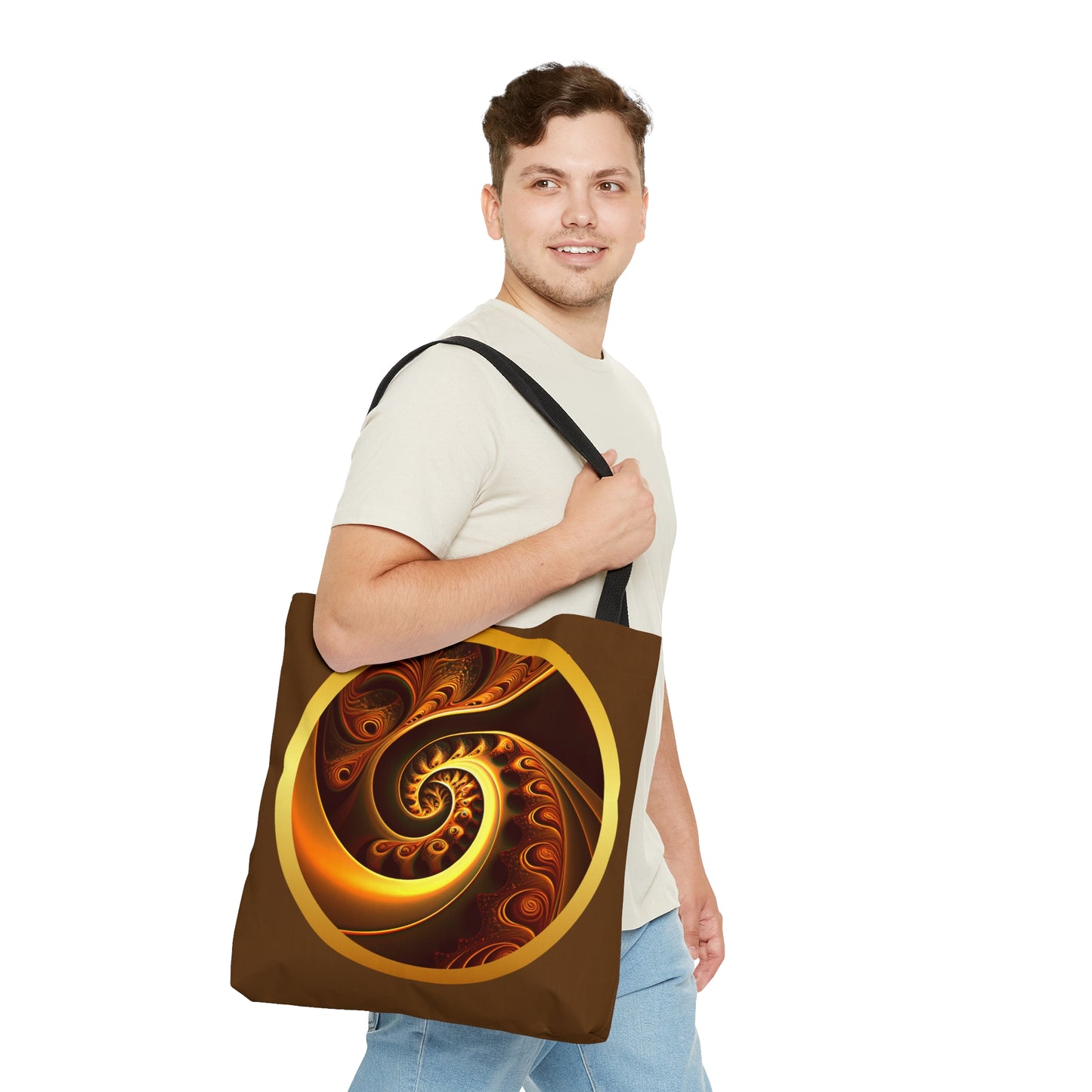 Gold Swirl Tote Bag