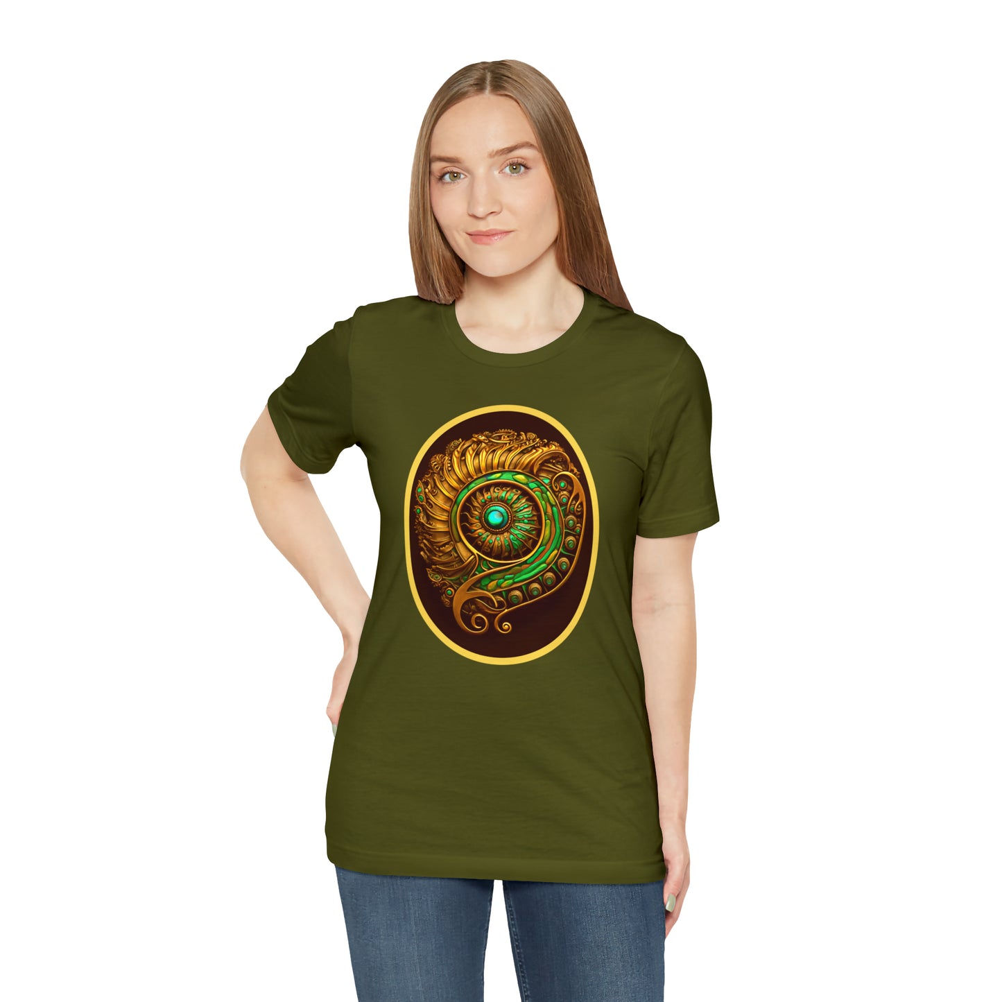 Gold and Green Medallion - Jersey Short Sleeve Tee