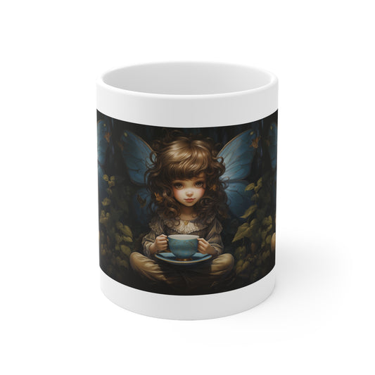Teacup Fairy, Crystal - Ceramic Mug 11oz