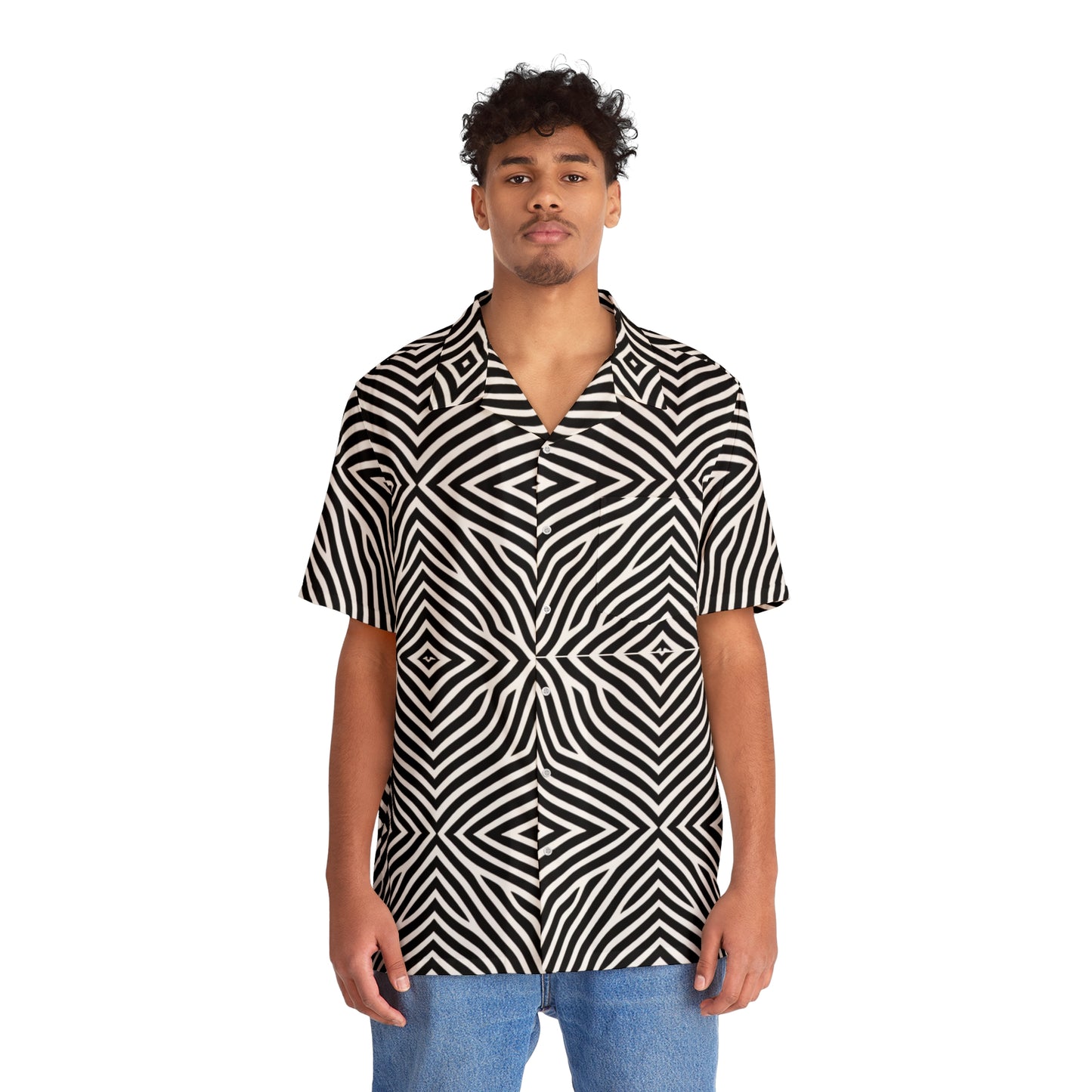 Zebra Button Up Shirt