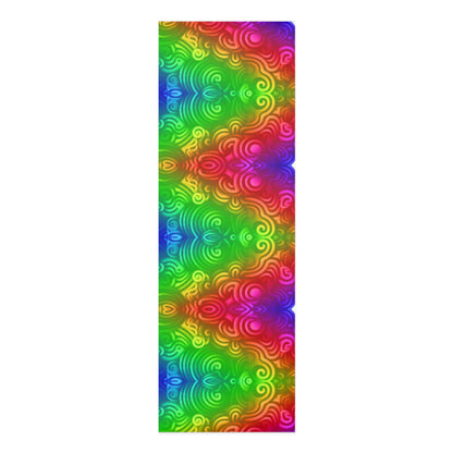 Rainbow Swirls - Foam Yoga Mat