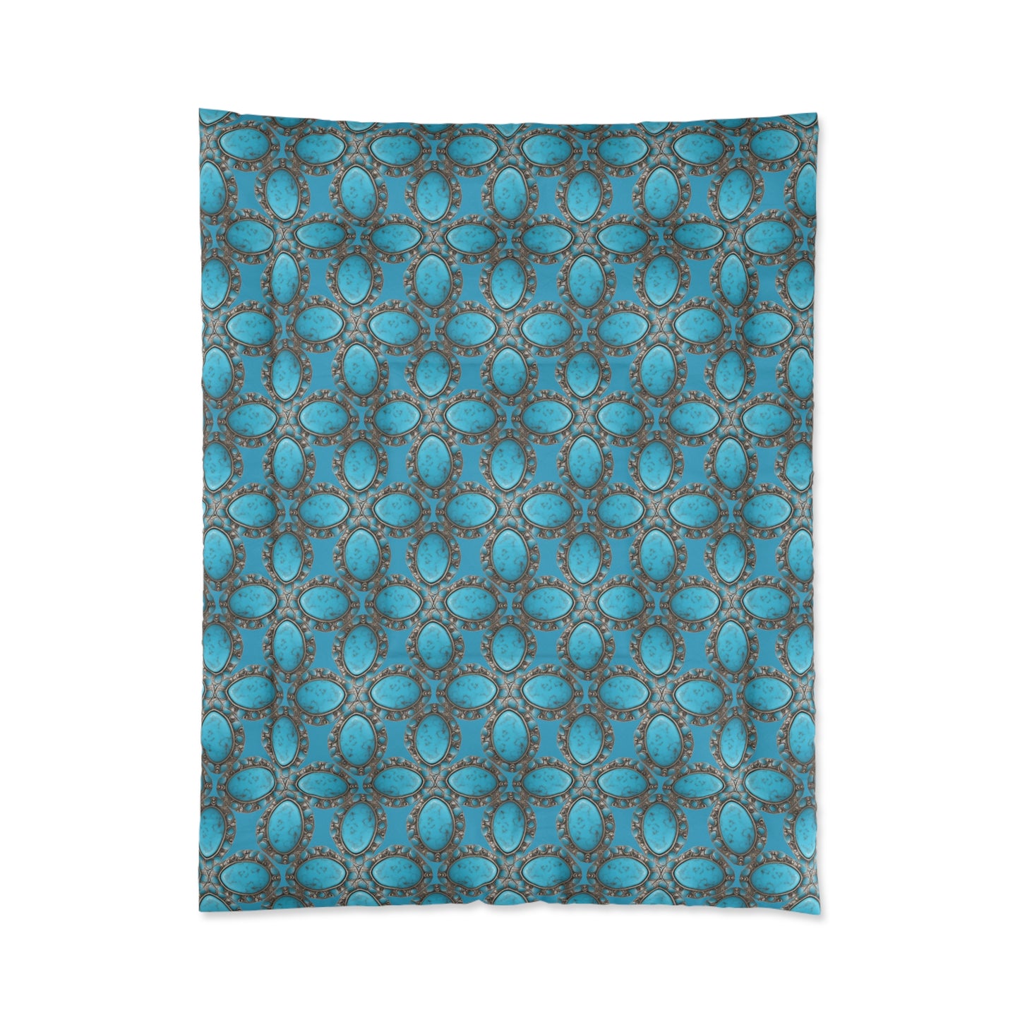 Turquoise Cross Comforter