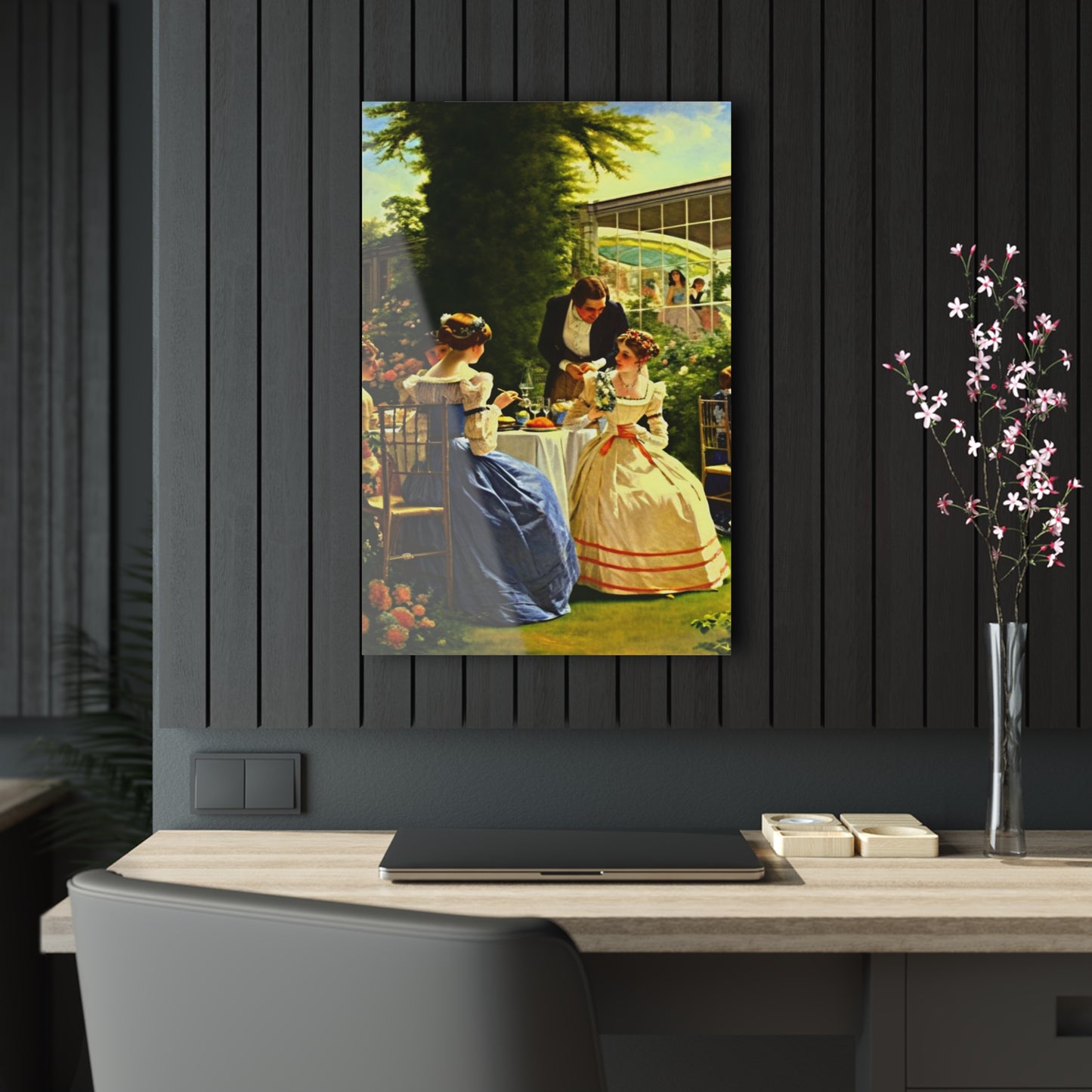 Blue Lady at the Garden Party - Acrylic Prints