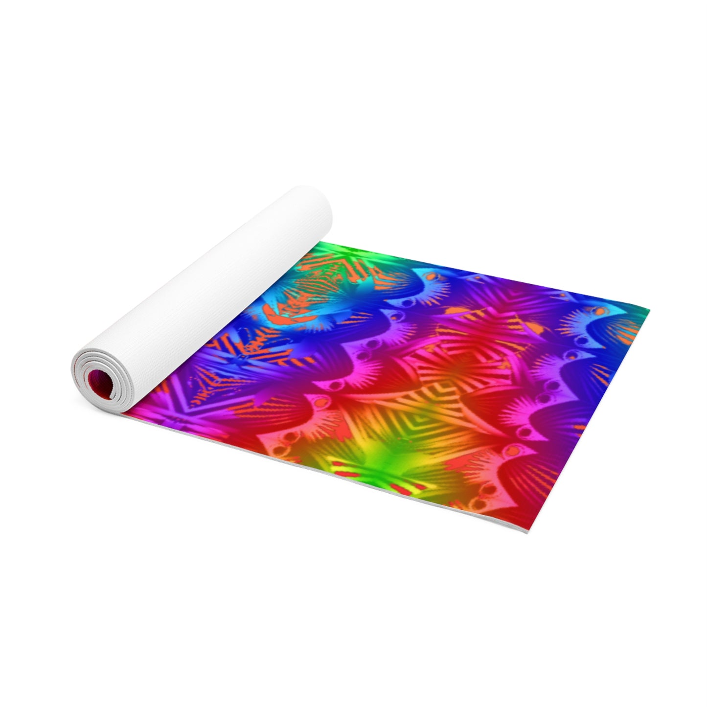 Scrambled Rainbows - Foam Yoga Mat