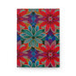 Red, Blue, and Green Flowered Hardcover Journal Matte