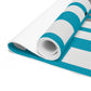 Teal, Gray, and White Boxes - Foam Yoga Mat
