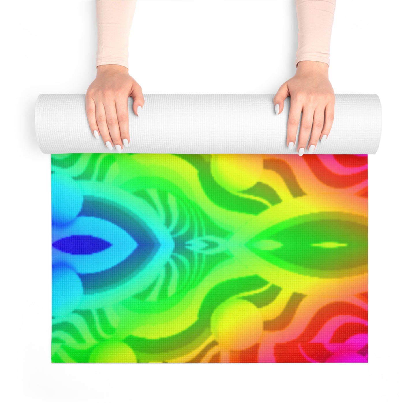 Rainbow Patterns - Foam Yoga Mat