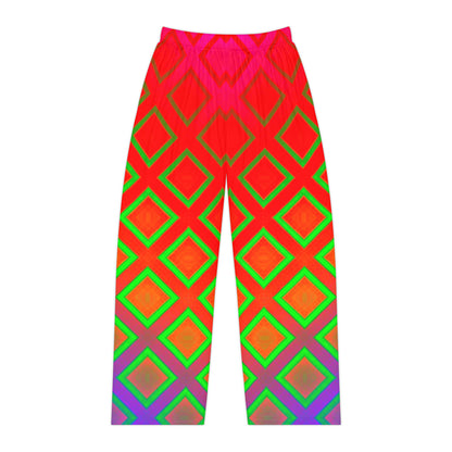 Multi-Color Square Print - Women's Pants (AOP)