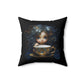 Teacup Fairy, Amythyst - Spun Polyester Square Pillow