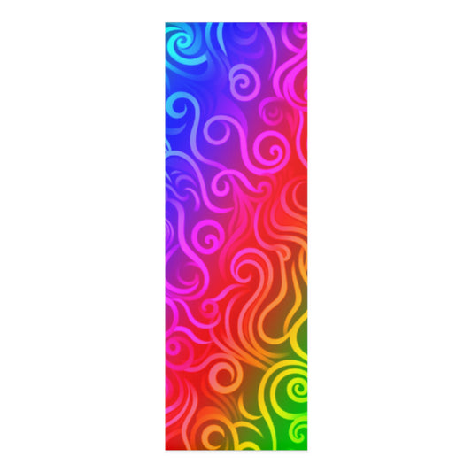 Rainbow Colored Squiggles - Foam Yoga Mat