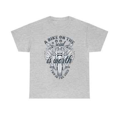 A Bike on the Road = Unisex Heavy Cotton Tee