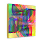 Abstract 4 Petal Flower - Canvas Gallery Wrapped Print