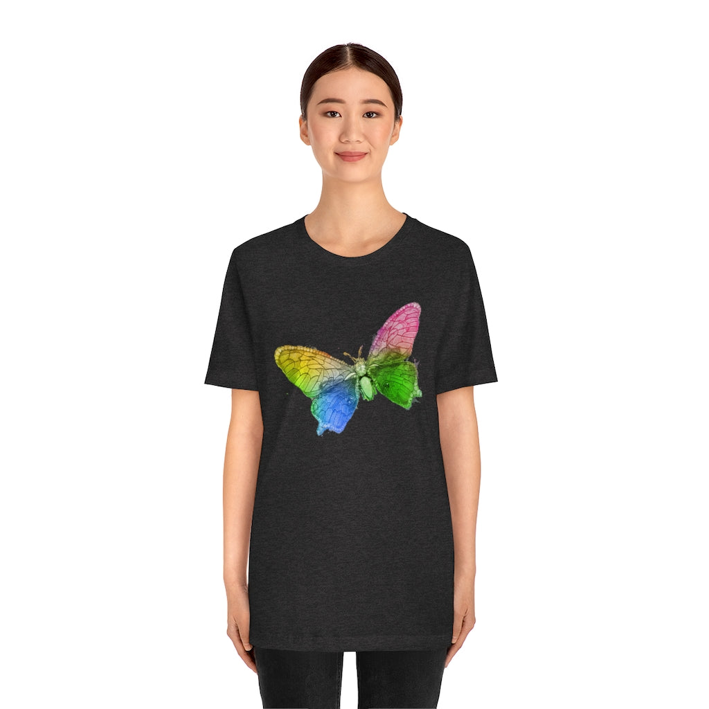 Butterfly on Unisex Jersey Short Sleeve Tee