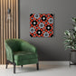 Red and Gray Geometric Canvas Gallery Wrap Print