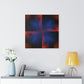 Blue and Red Swirl Canvas Gallery Wrap Print
