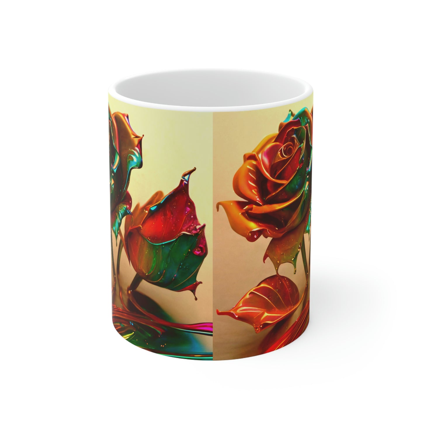 Jewel Roses 1 - Ceramic Mug 11oz