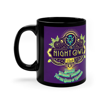 Night Owl - 11oz Black Mug
