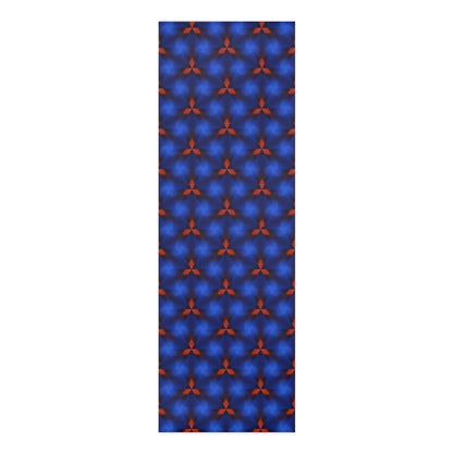 Blue and Red Smocking - Foam Yoga Mat