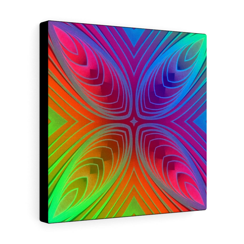 Multi-colored Big X - Canvas Gallery Wrap Print