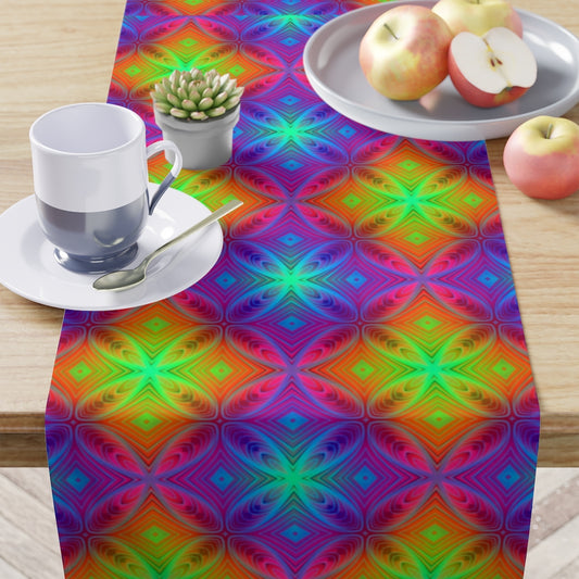 Multi-colored Big X - Table Runner