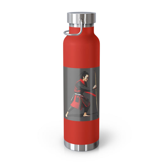 Fighting Samurai - Copper Vacuum Insulated Bottle, 22oz