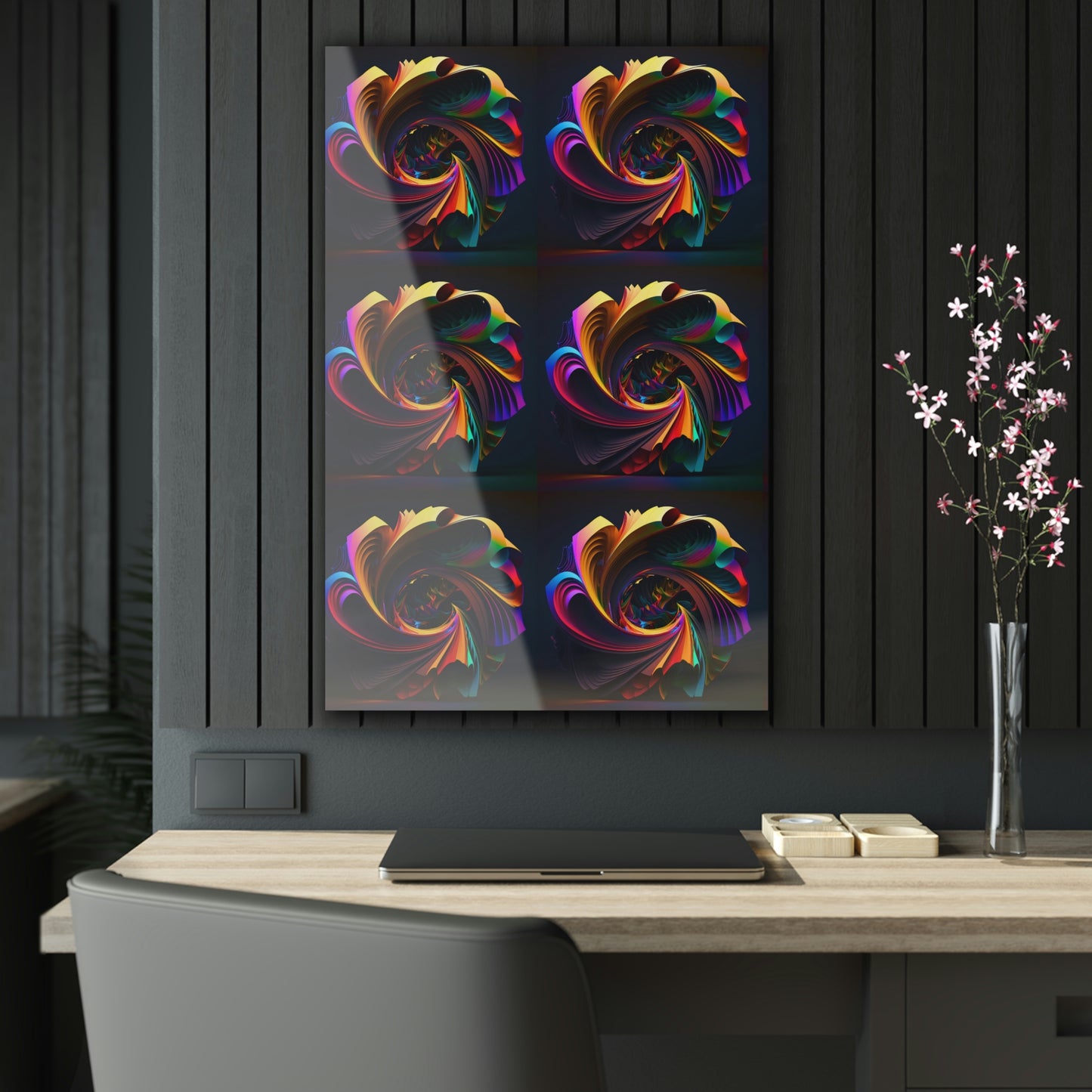 Rainbow Jeweled Ribbon Acrylic Prints