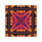 Tribal X Pattern Square Vinyl Stickers