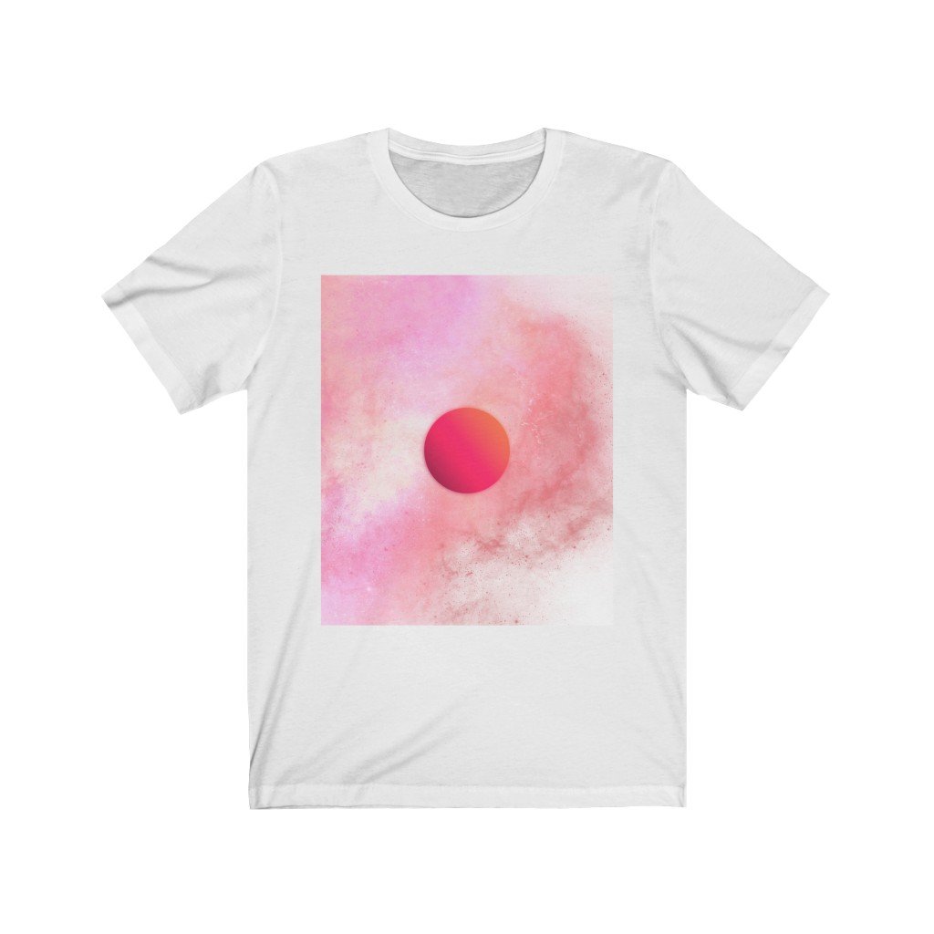 Pink and White - Unisex Jersey Short Sleeve Tee