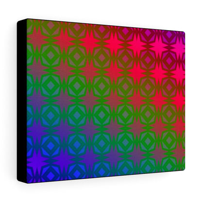 Rainbow Diamonds and Boxes - Canvas Gallery Wrapped Print
