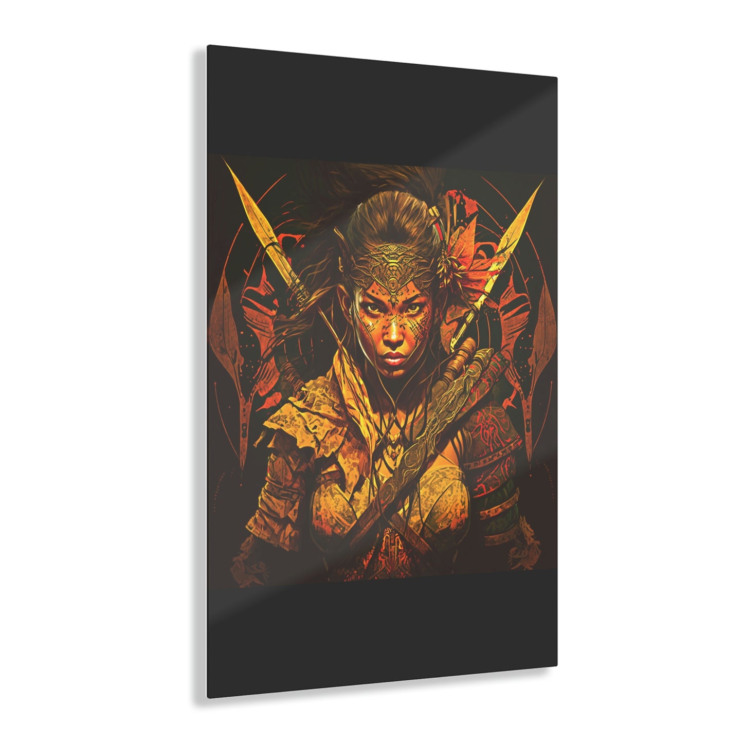 NehNeh, Ferocious Fighter of the Amazons -  Acrylic Prints