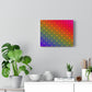 Rainbow Squares Canvas Gallery Wrapped Print