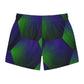 Green and Purple Hexagon - Swim Trunks