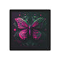 Pink Butterfly Metal Art Sign