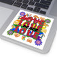 Vintage-style 60's Love and Peace - Square Stickers, Indoor\Outdoor