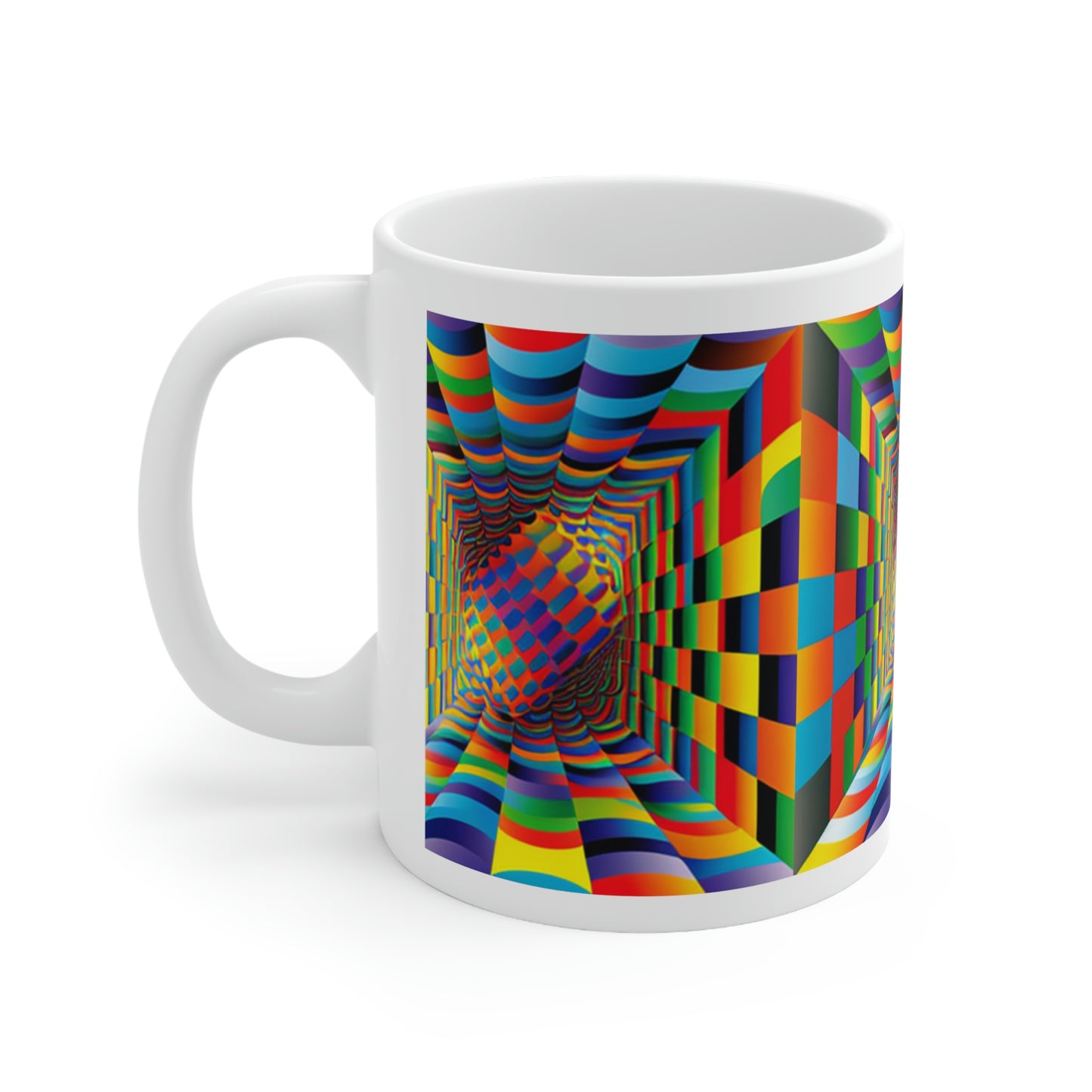 Rainbow Math Art Print Ceramic Mug 11oz