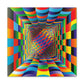 Rainbow Math Optical Illusion - Canvas Gallery Wrapped Print
