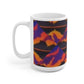 Colorful Mountains Ceramic Mug 15oz