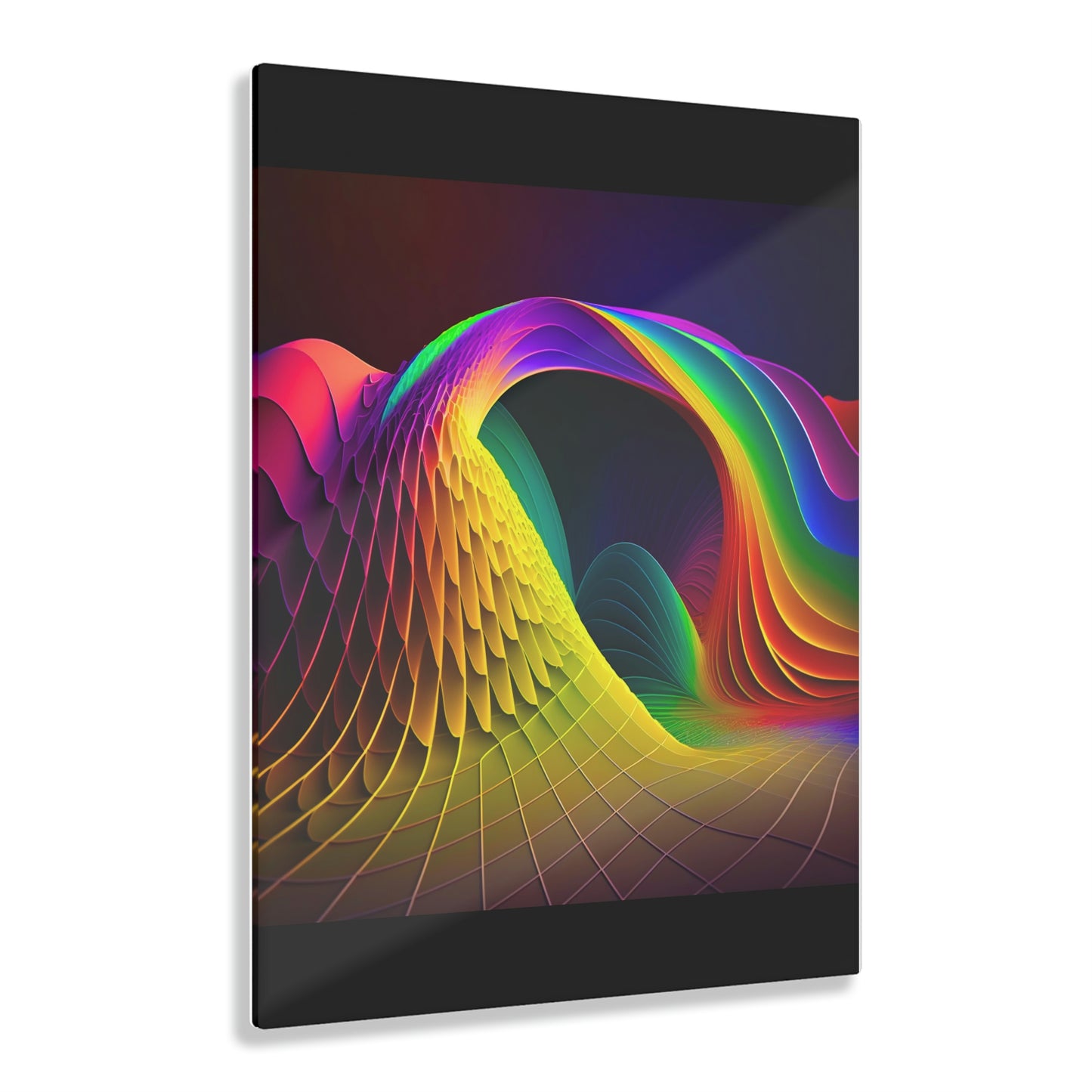 Rainbow Fractal Loop Acrylic Prints