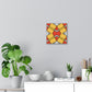 Red and Yellow Abstract Canvas Gallery Wrap Print