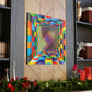 Rainbow Math Optical Illusion - Canvas Gallery Wrapped Print
