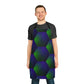 Green and Purple Hexagons - Apron (AOP)