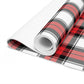 Red and White Lumberjack Plaid - Foam Yoga Mat