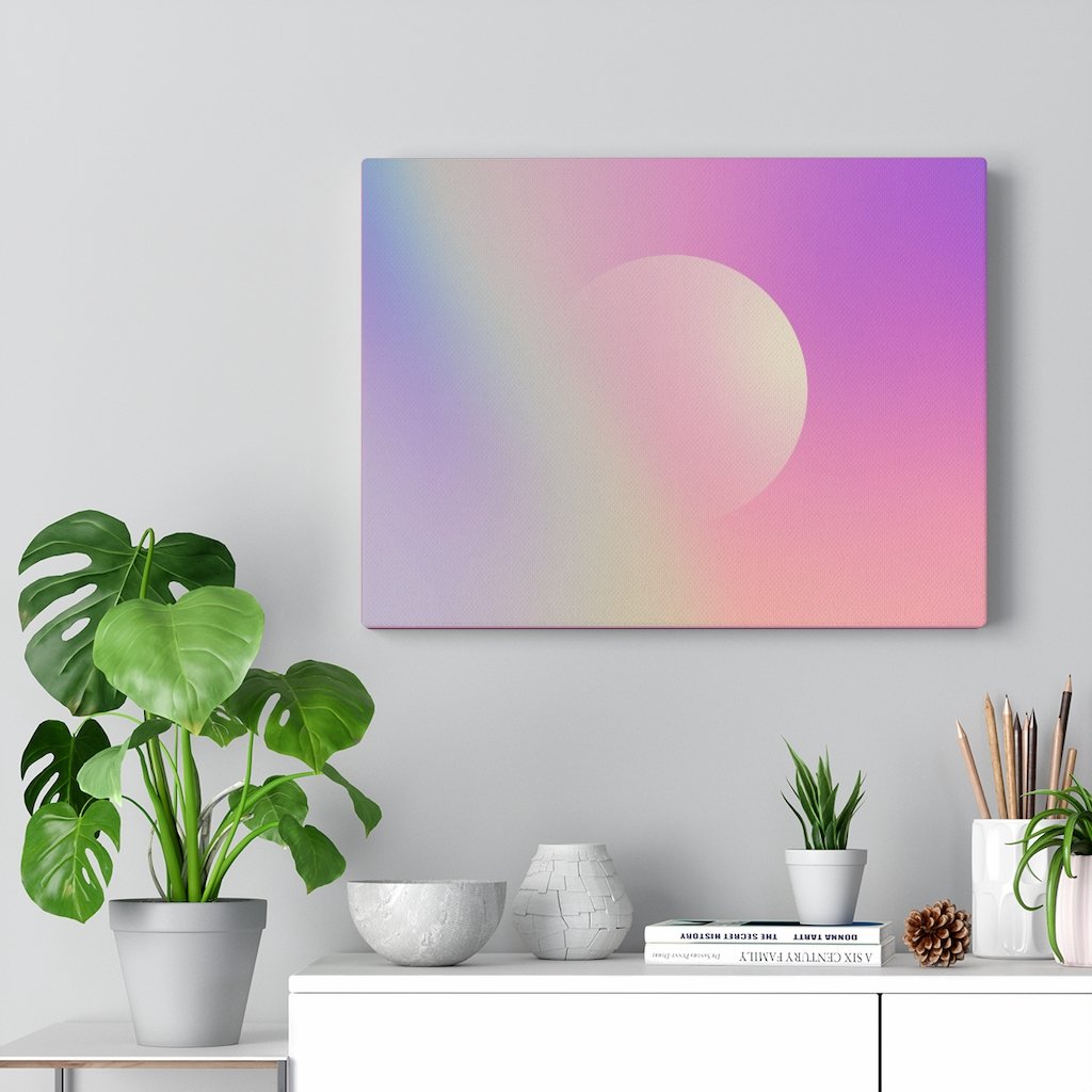 Full Moon Rising - Canvas Gallery Wraps
