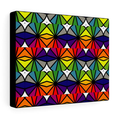 Red ZigZag - Canvas Gallery Wrapped Print