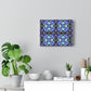 Blue Tapestry Print on Canvas Gallery Wraps