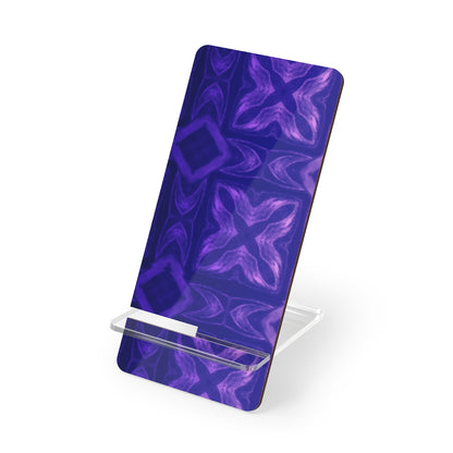 Purple Criss Cross Mobile Display Stand for Smartphones